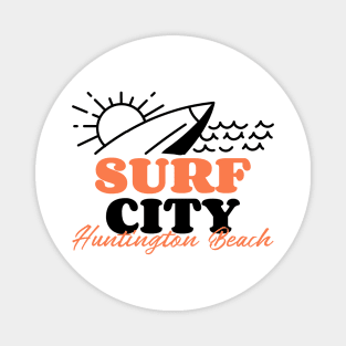 Surf City Huntington Beach USA Magnet